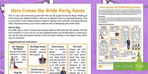 Here Comes the Bride Game Breakdown