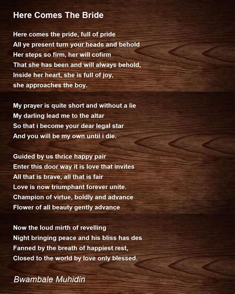 Here Comes the Bride Lyrics and Meaning