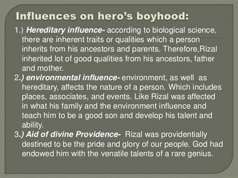 Hereditary Influence Of Rizal