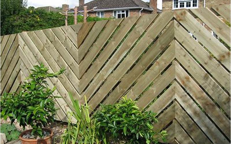 Herringbone Privacy Fence