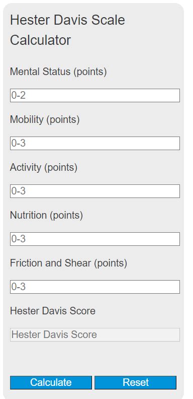 Hester Davis Calculator