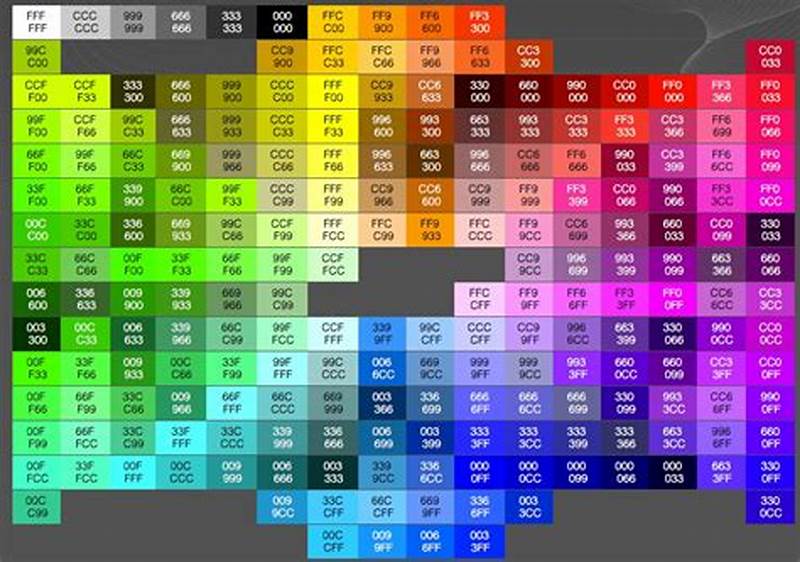 Hex Color Code Chart