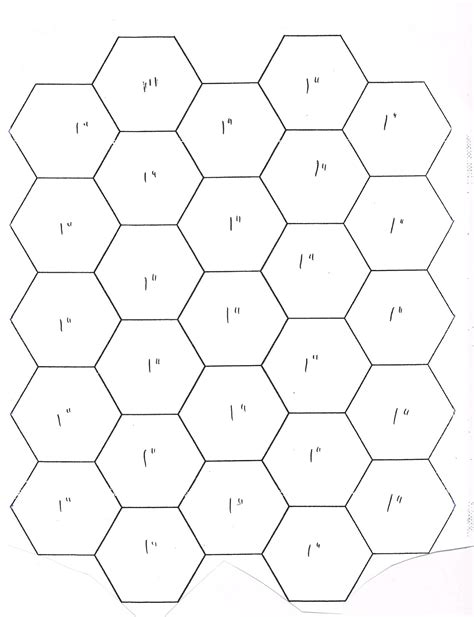 Hexagon Quilt Template