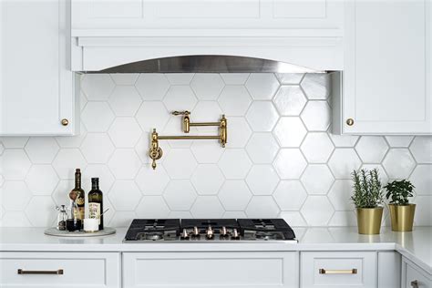 Hexagon Backsplash Tile