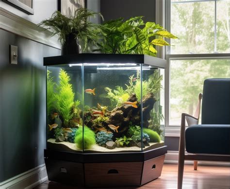 Hexagon Fish Tank Stand Size