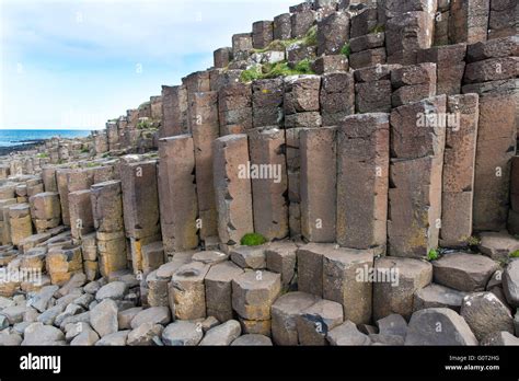 Hexagonal Basalt Columns Giant's Causeway