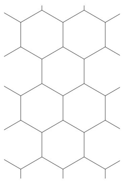 Hexagonal Graph Template Printable