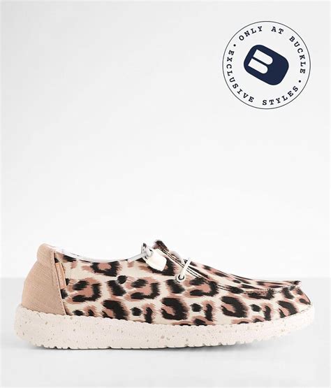 Roar into Style with Hey Dude's Leopard Print Sneakers