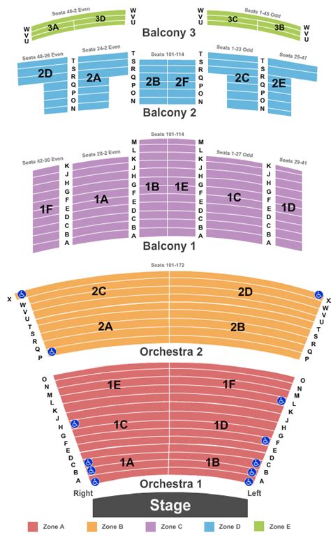 Heymann Center Seating Chart Lafayette La