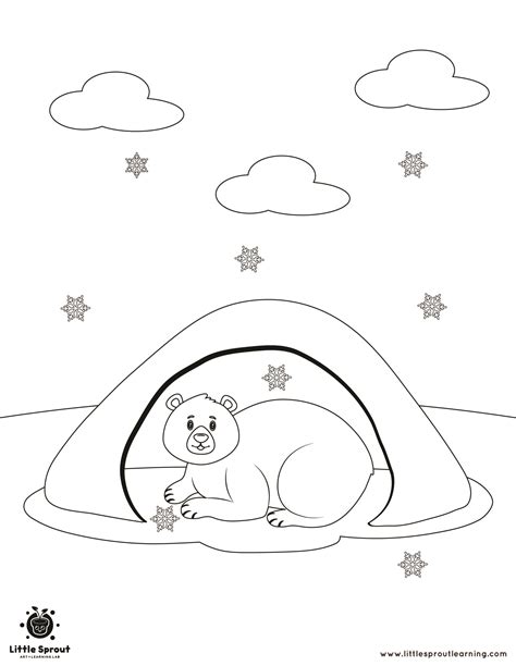 Hibernation Coloring Pages