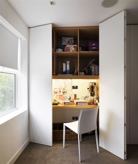 Hidden Desk In Wardrobe