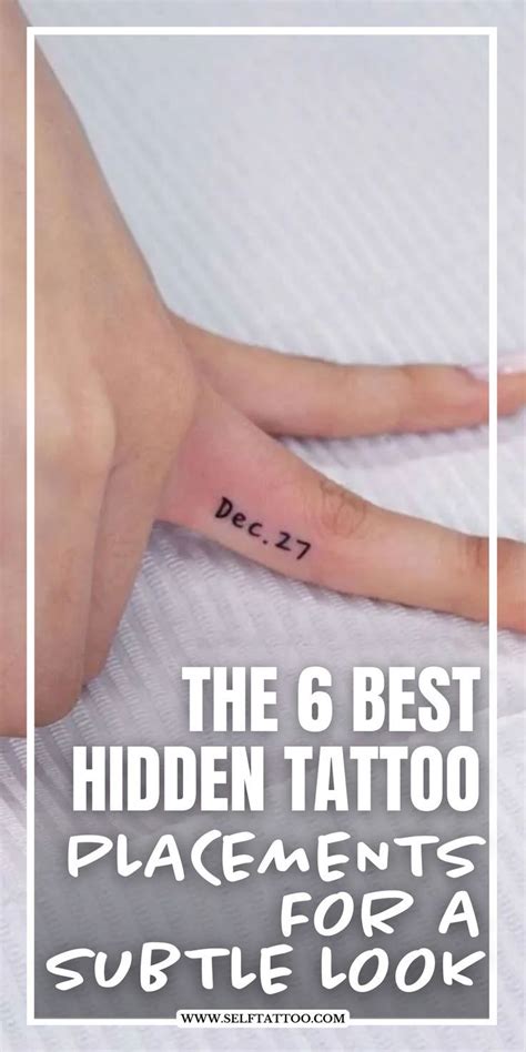 Hidden Places For Tattoo