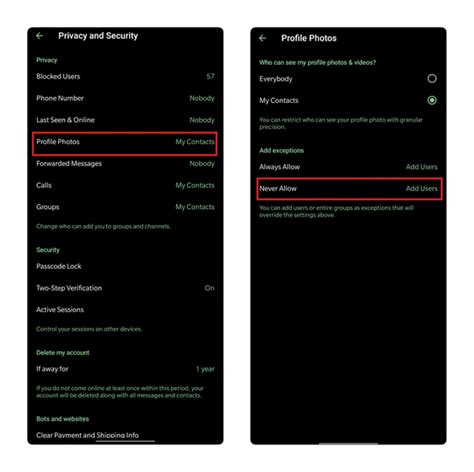 Hide Profile Picture on WhatsApp and Telegram