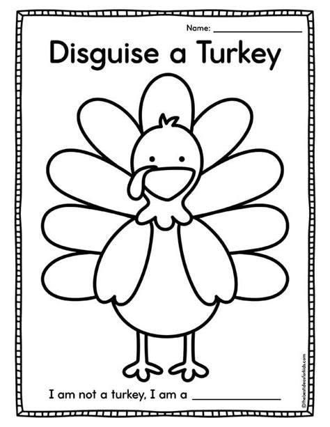 Hide The Turkey Coloring Pages
