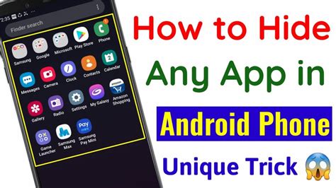 Hide any app on Android