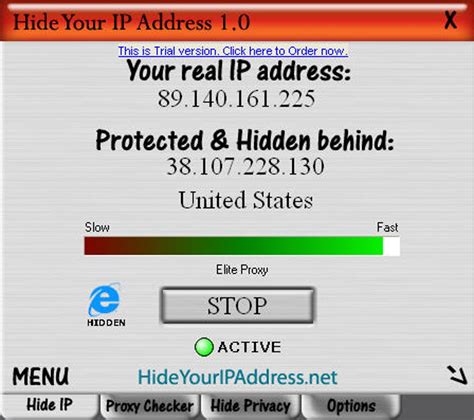 Hide your IP address