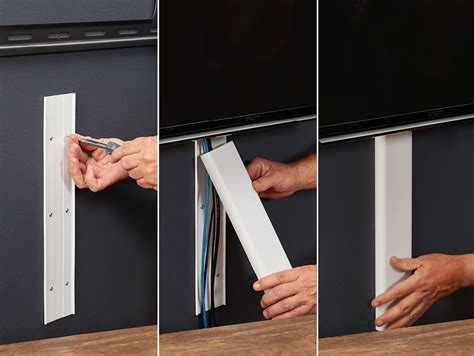 How to mount your TV outside and hide the cable box and wires behind it Wall mounted tv, Tv