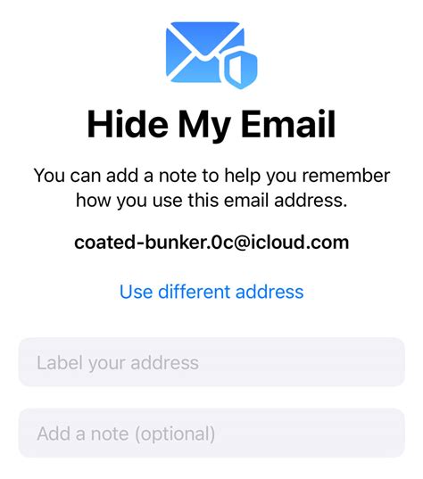 Hiding Your Email Address with Hide My Email