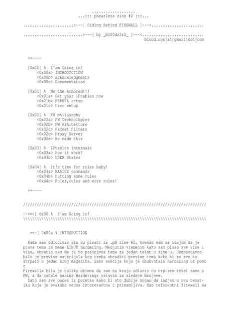 Hiding behind a firewall