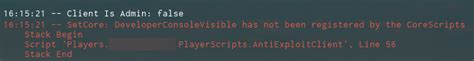 Hiding the Developer Console if it\'s opened - Scripting Support 