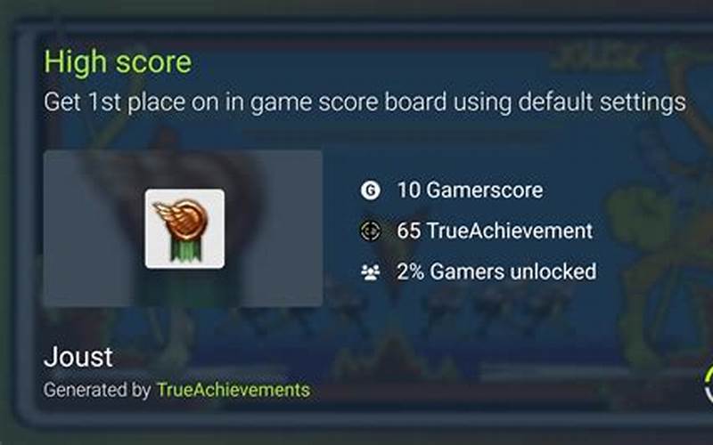 High Score Achievements