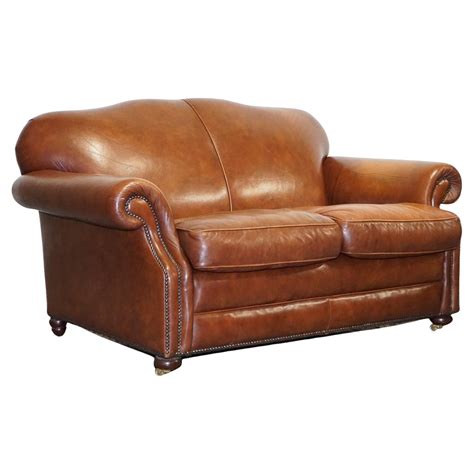 High Back Leather Sofa
