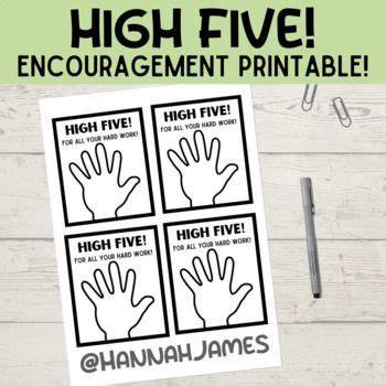 High Five Printable