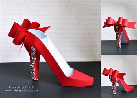 High Heel Shoe Template For Card