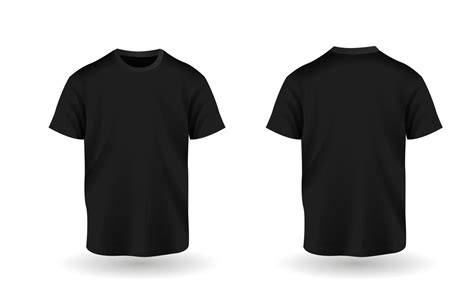 High Resolution Black T Shirt Template