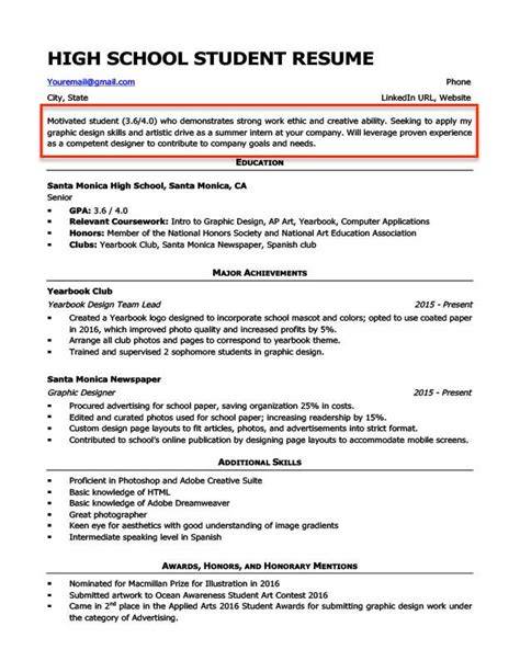 Unleashing the Potential: Crafting an Impressive High School Resume Objective for Your Bright Future
