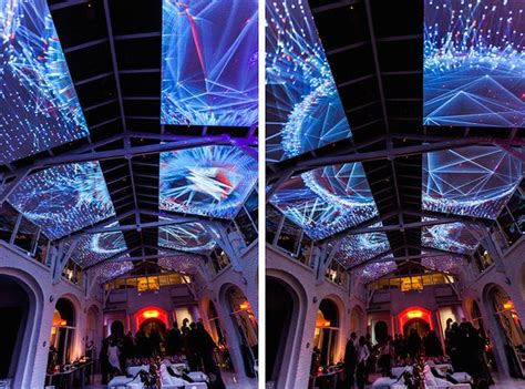 High ceilings for projection mapping