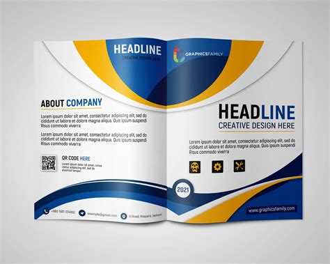 Corporate Bi Fold Brochure Design Free PSD Template GraphicsFamily