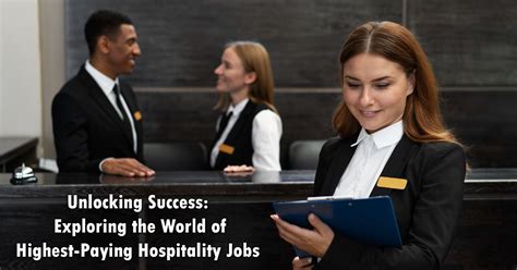 Highest-Paying Hospitality Jobs: 7 Lucrative Careers