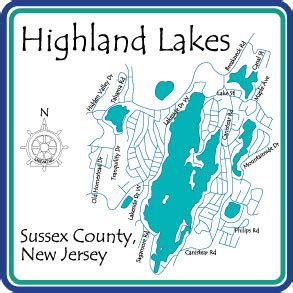 Highland Lake New Jersey Street Map 3431405