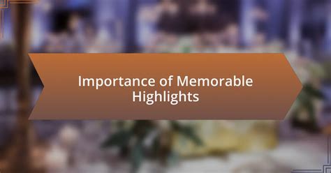 Highlights from the Memorable Event