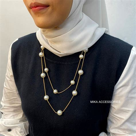 Hijab Friendly Long Necklaces Faithbloom Collection