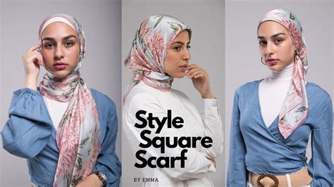 Hijab Tutorial : Square Scarf! YouTube