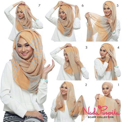 Hijab tutorial: Front fold Pin back YouTube