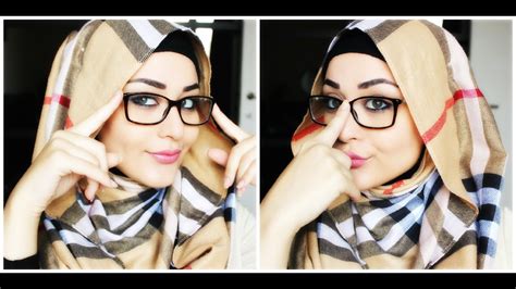 Hijab tutorial for glasses
