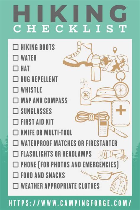 Hiking Preparation Checklist