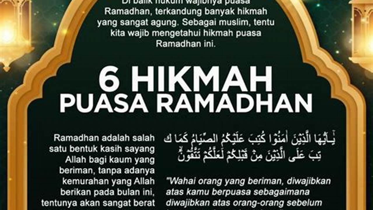 Hikmah Puasa, Ramadhan