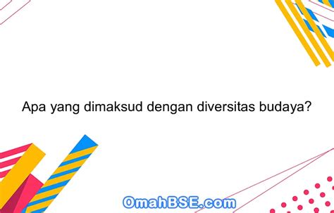 Hilangnya Diversitas Budaya