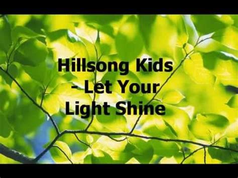 Let Your Light Shine by Hillsong Kids Motions YouTube