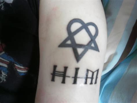 HIM heartagram tattoo. I have this exact piece but its not