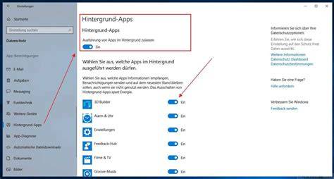 Hintergrund-Apps