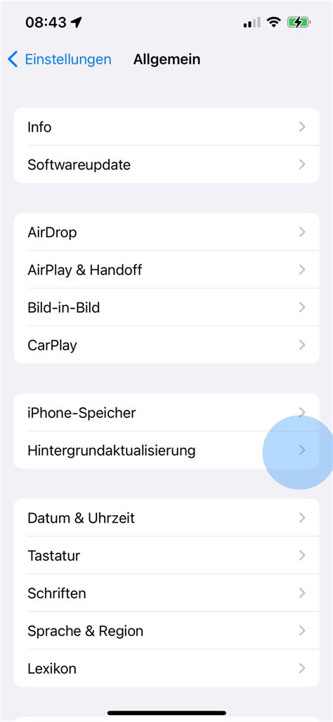 Hintergrundaktualisierung