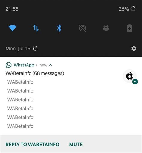Hints from WhatsApp Beta for Android