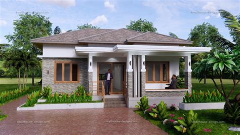 A small house with a hip roof