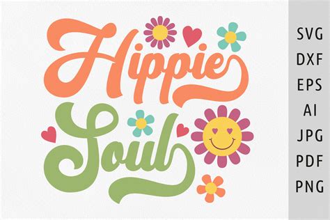 Groovy and Free-spirited: Embrace Hippie Vibes with our Collection of FREE Hippie SVGs!