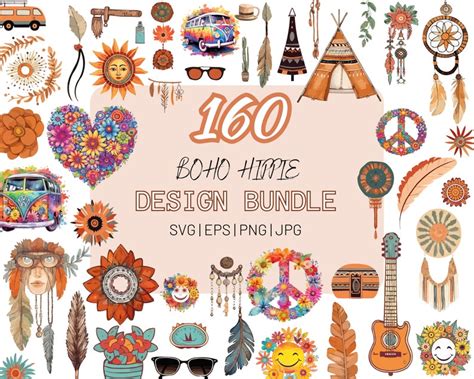 Download Hippie Themed Clipart SVG File - SVG Design Commercial Use DXF Files